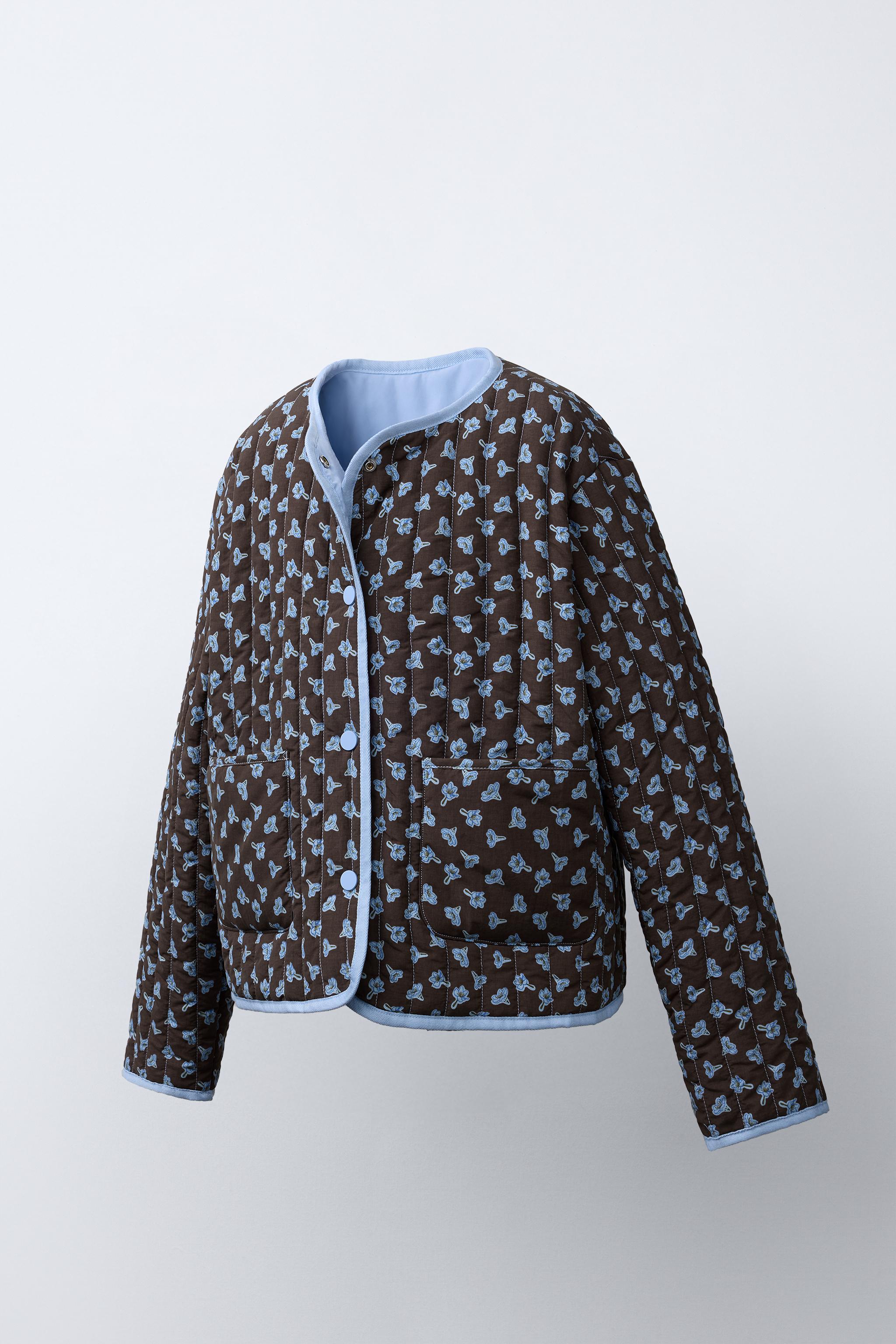 FLORAL PUFFER JACKET